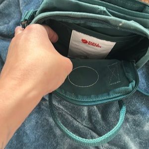 Mini green crossbody